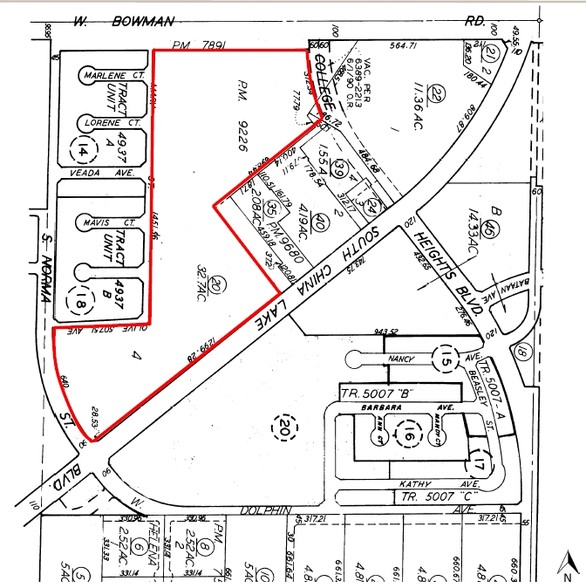 China Lakes Blvd, Ridgecrest, CA for sale - Plat Map - Image 2 of 2