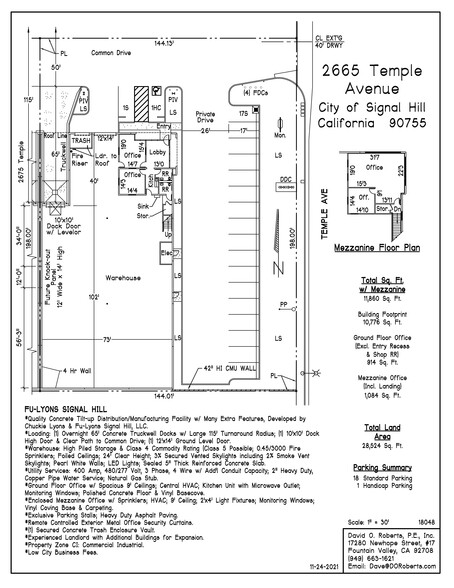 2665 Temple Ave, Signal Hill, CA for rent - Site Plan - Image 1 of 10