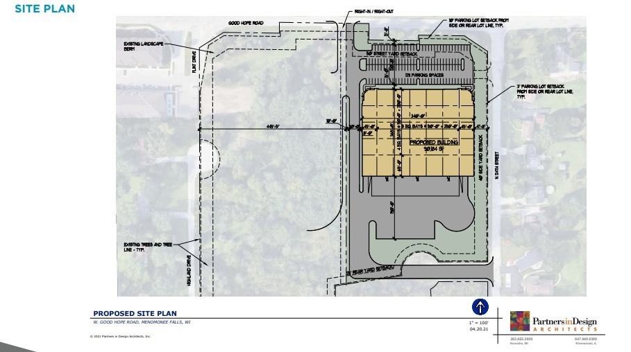 124th & Good Hope, Menomonee Falls, WI for sale - Site Plan - Image 2 of 2