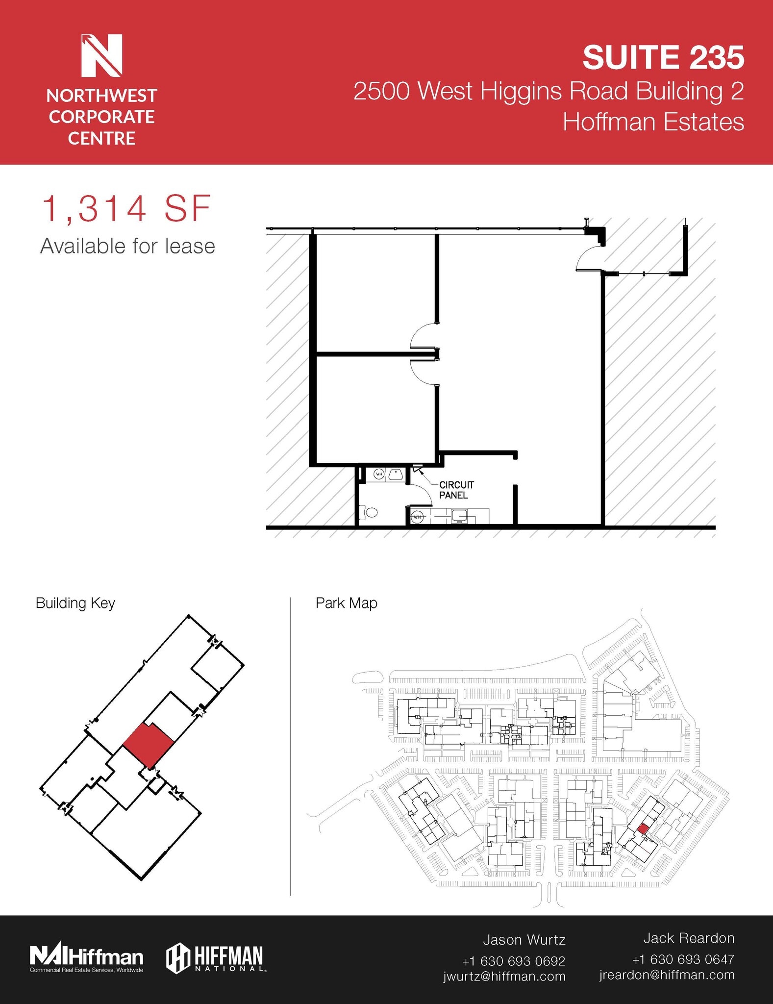 2500 W Higgins Rd, Hoffman Estates, IL to rent Floor Plan- Image 1 of 2