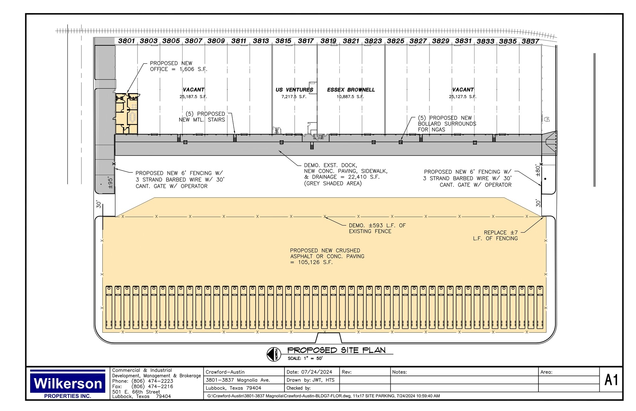 3801 Magnolia Ave, Lubbock, TX to rent Site Plan- Image 1 of 7