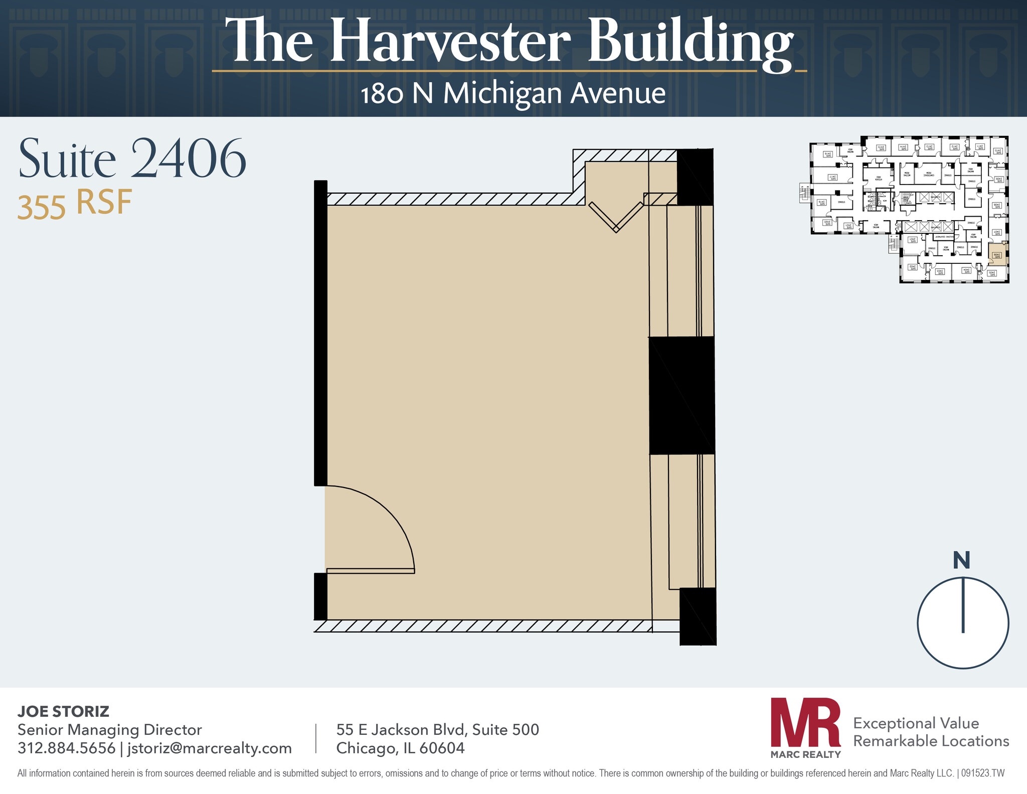 180 N Michigan Ave, Chicago, IL to rent Floor Plan- Image 1 of 3