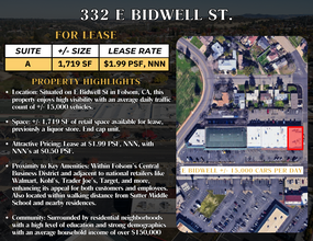 332 E Bidwell St, Folsom, CA for rent Building Photo- Image 1 of 2