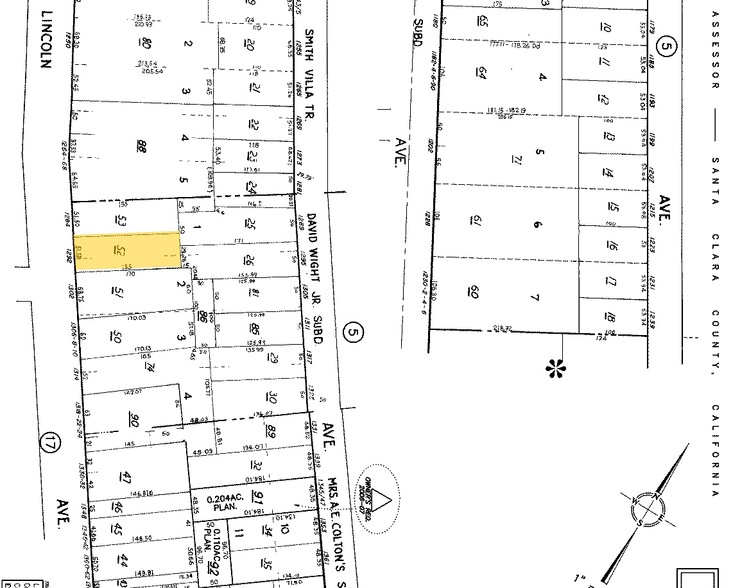 1292 Lincoln Ave, San Jose, CA for sale - Plat Map - Image 1 of 1