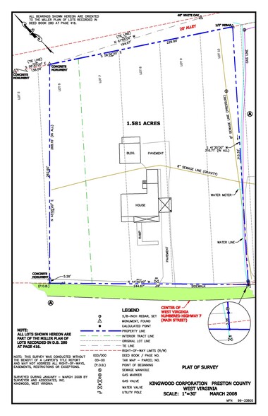 329 E Main St, Kingwood, WV for rent - Plat Map - Image 1 of 5