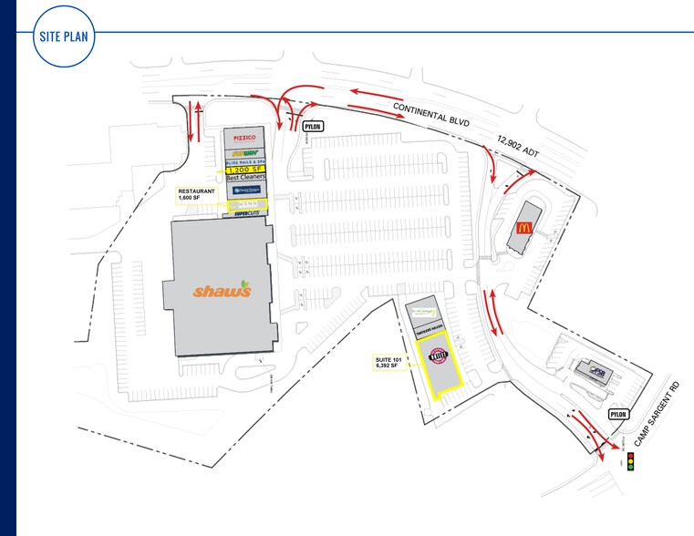 7 Continental Blvd, Merrimack, NH for rent - Site Plan - Image 1 of 7