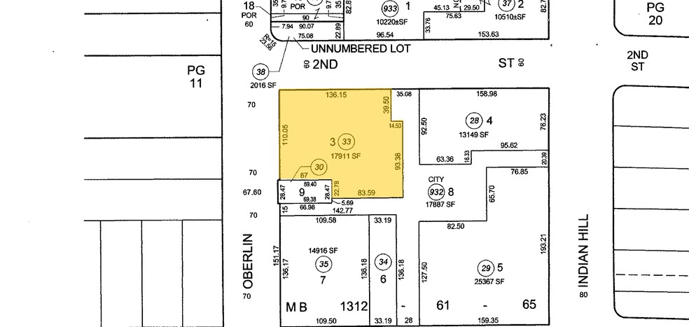 450 W 2nd St, Claremont, CA for sale - Plat Map - Image 1 of 1