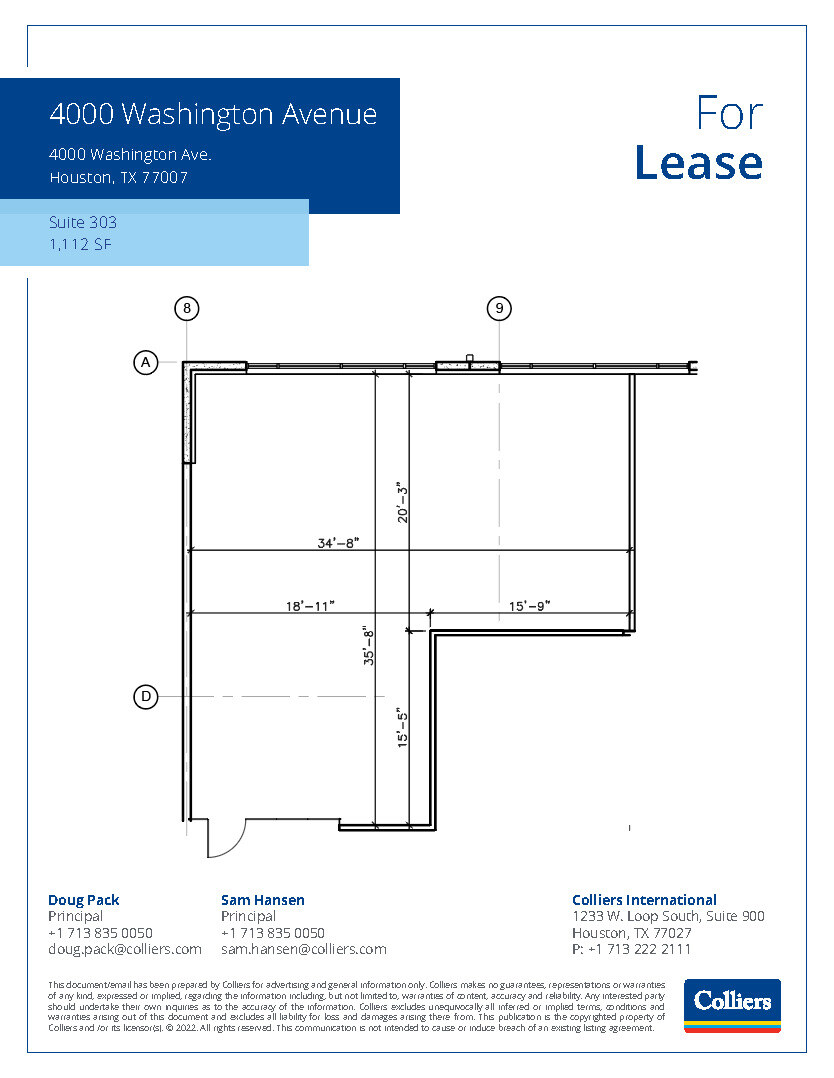 4000 Washington, Houston, TX for rent Floor Plan- Image 1 of 1