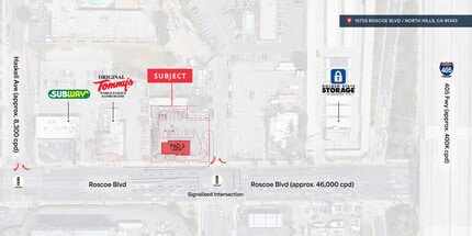 15725 Roscoe Blvd, North Hills, CA to rent Site Plan- Image 1 of 1