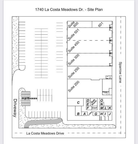 1740 La Costa Meadows Dr, San Marcos, CA for rent - Site Plan - Image 2 of 7