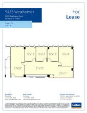 5433 Westheimer Rd, Houston, TX to rent Floor Plan- Image 1 of 1