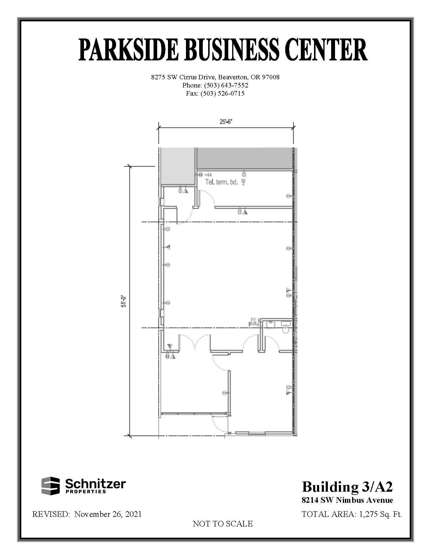 8362-8380 SW Nimbus Ave, Beaverton, OR to rent Floor Plan- Image 1 of 1