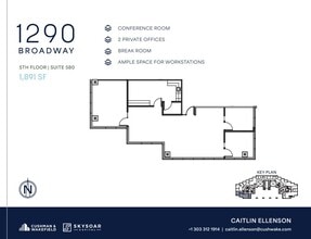 1290 Broadway, Denver, CO to rent Floor Plan- Image 2 of 2