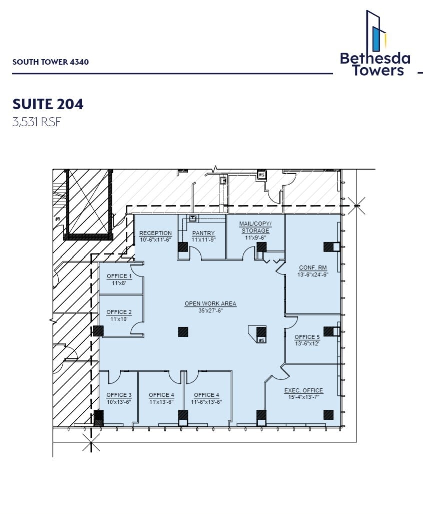 4340 East-West Hwy, Bethesda, MD to rent Floor Plan- Image 1 of 1