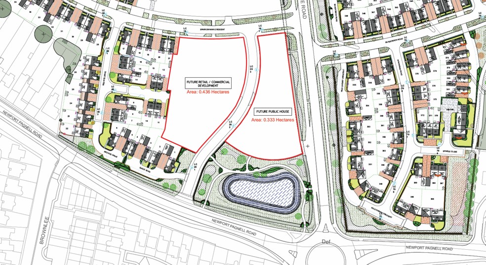 Sparrowhawk Crescent, Hardingstone for sale - Site Plan - Image 2 of 2