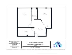 17440 N Dallas Pky, Dallas, TX to rent Floor Plan- Image 1 of 1