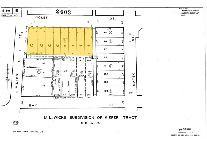 1920 Violet St, Los Angeles, CA for rent - Plat Map - Image 2 of 2