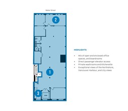 311 Water St, Vancouver, BC for rent Floor Plan- Image 1 of 1