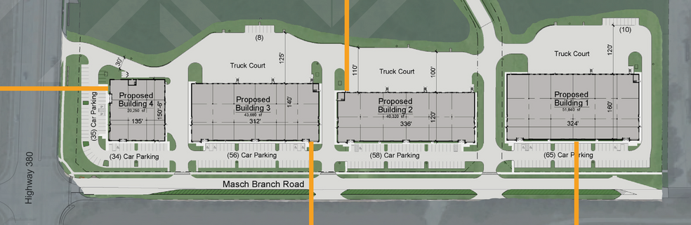 1801 N Masch Branch Rd, Denton, TX for rent - Site Plan - Image 3 of 5