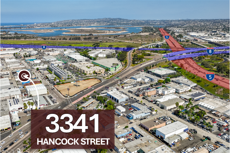 3341 Hancock St, San Diego, CA for rent - Aerial - Image 3 of 8