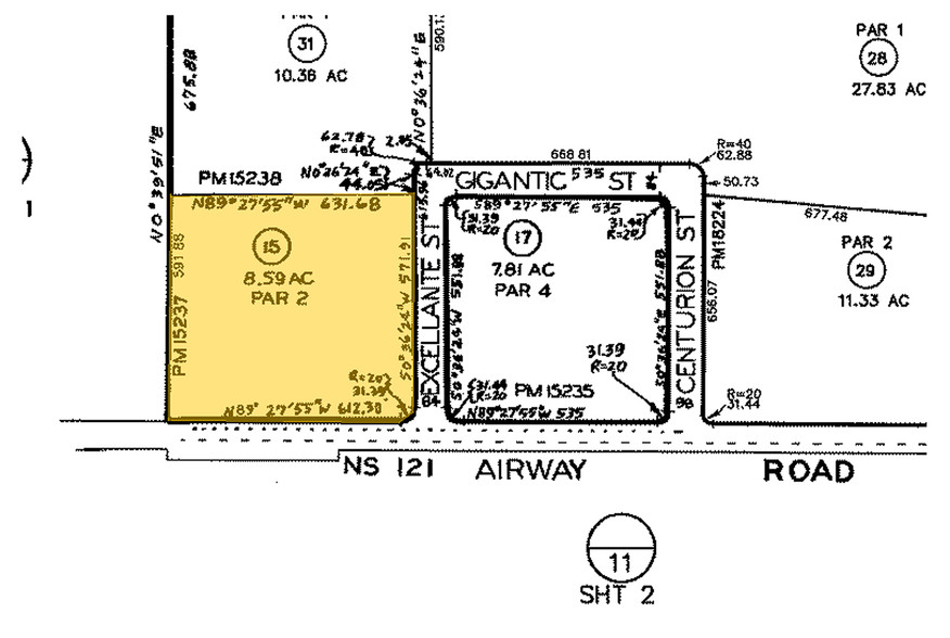 7880 Airway Rd, San Diego, CA for rent - Plat Map - Image 2 of 7