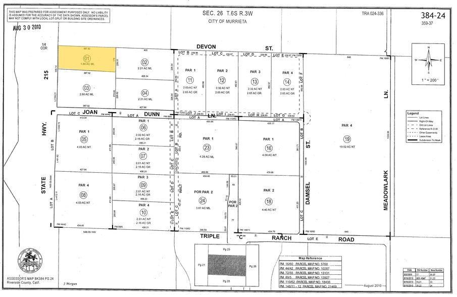 34510 Antelope Rd, Murrieta, CA for sale - Plat Map - Image 3 of 3