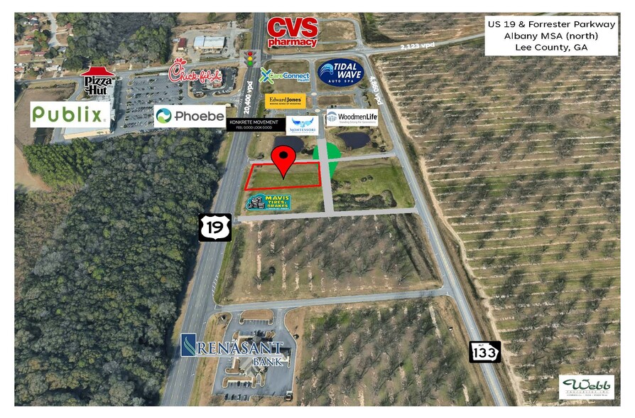 1229 U.S. 19 S Hwy, Leesburg, GA for sale - Aerial - Image 1 of 2