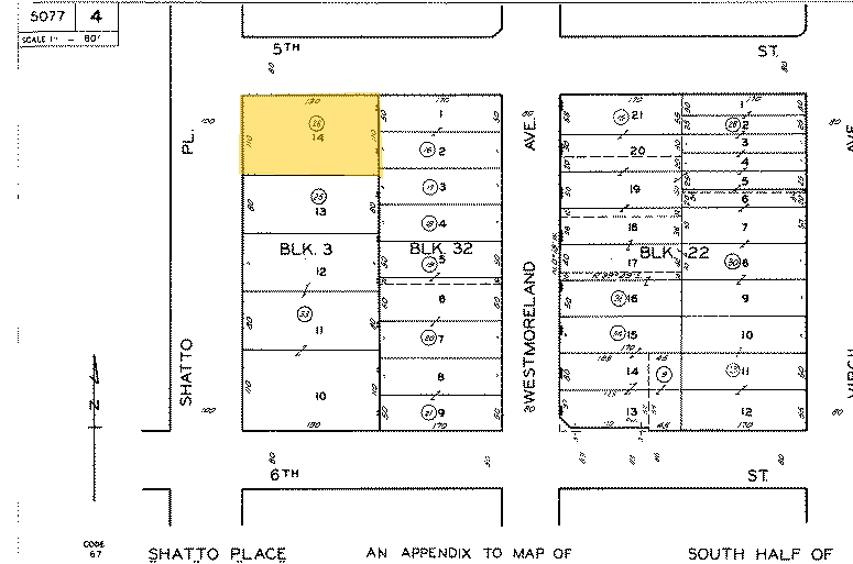 500 Shatto Pl, Los Angeles, CA for rent - Plat Map - Image 2 of 6