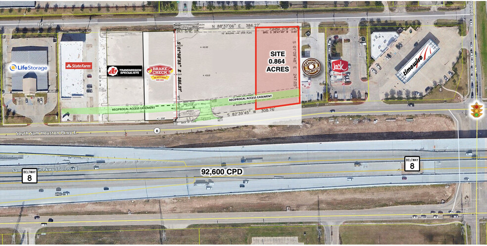 0 Sam Houston E Pky, Houston, TX for sale - Site Plan - Image 2 of 4