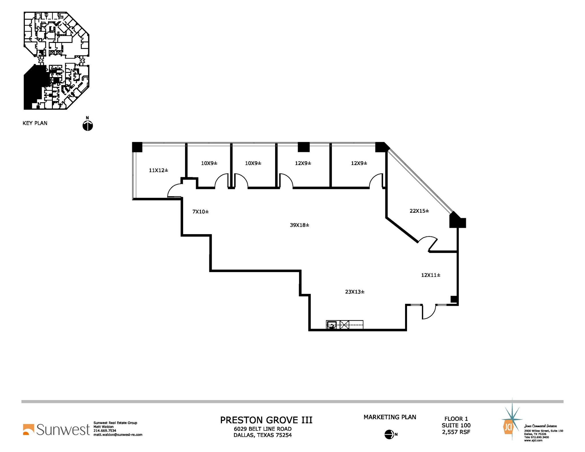 6009 Belt Line Rd, Dallas, TX for rent Floor Plan- Image 1 of 6