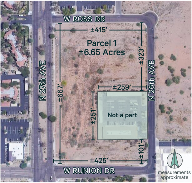 SWC I-17 & Rose Garden Ln, Phoenix, AZ for rent - Aerial - Image 2 of 3