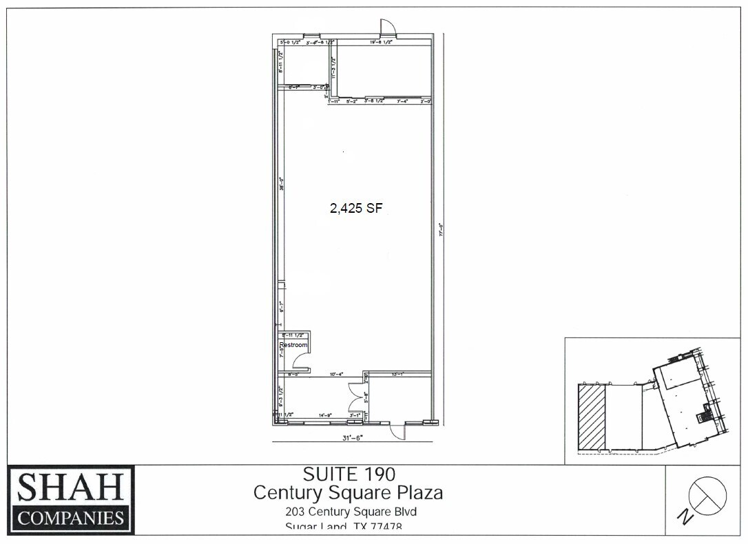 203 Century Square Blvd, Sugar Land, TX to rent Floor Plan- Image 1 of 1