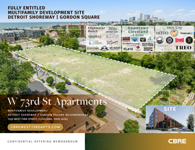 1325-1345 W 73rd St, Cleveland, OH - aerial  map view - Image1