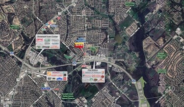 NWQ of Miles Rd & Bunker Hill, Sachse, TX - AERIAL map view