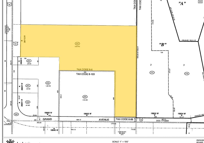 36113 N Highway 45, Lake Villa, IL for sale - Plat Map - Image 2 of 2