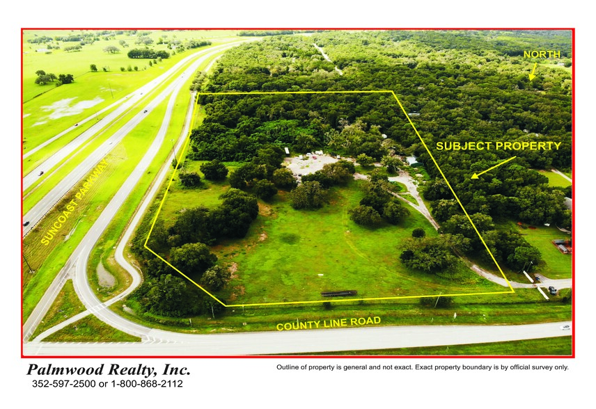 County Line Rd, Spring Hill, FL for sale - Aerial - Image 1 of 4