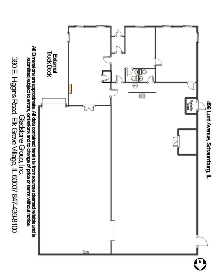 492-496 Lunt Ave, Schaumburg, IL for rent Floor Plan- Image 1 of 1