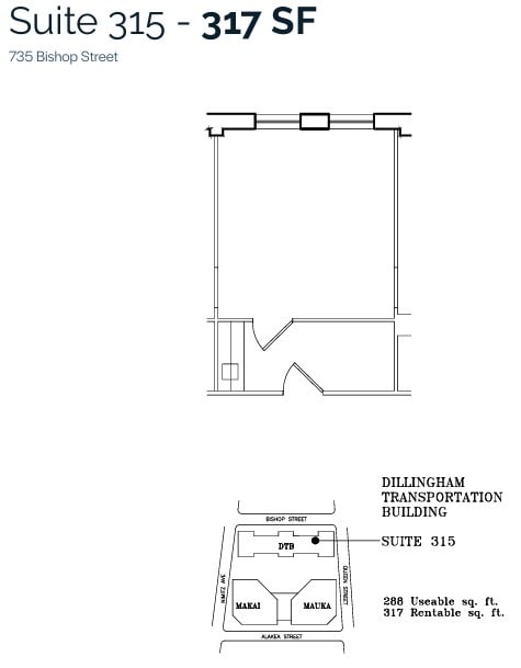 733 Bishop St, Honolulu, HI to rent Floor Plan- Image 1 of 1