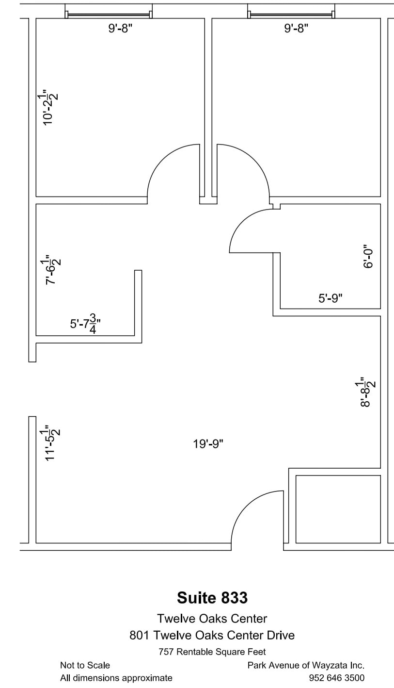 600 Twelve Oaks Center Dr, Wayzata, MN to rent Floor Plan- Image 1 of 1