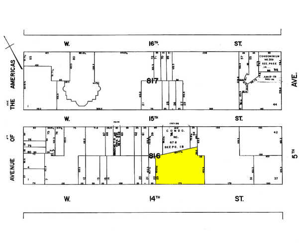 25 W 14th St, New York, NY for rent - Plat Map - Image 2 of 6