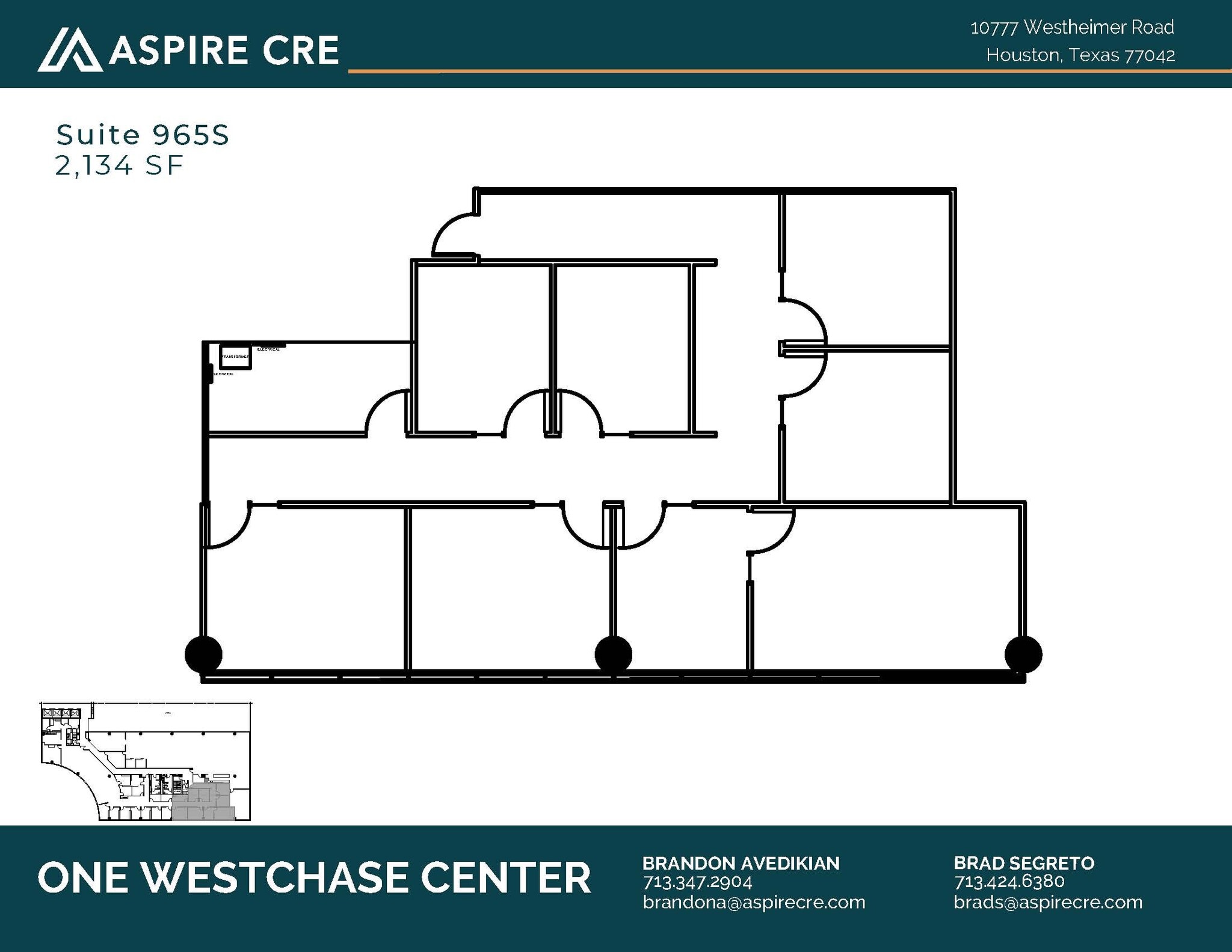 10777 Westheimer Rd, Houston, TX to rent Floor Plan- Image 1 of 1