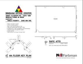30600-30700 - 30800 Telegraph Rd, Bingham Farms, MI to rent Floor Plan- Image 1 of 1