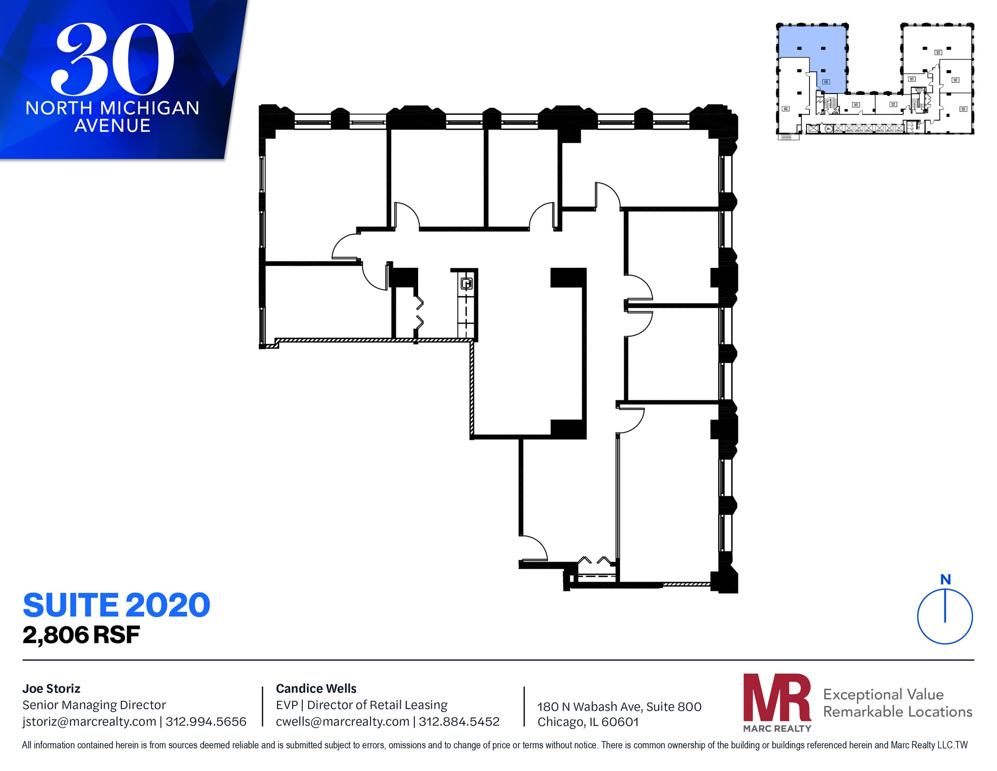 30 N Michigan Ave, Chicago, IL to rent Floor Plan- Image 1 of 6