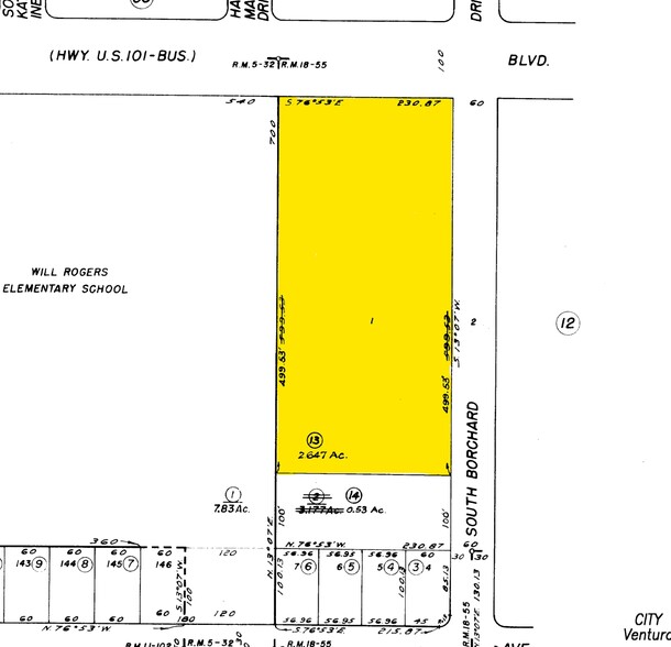 299 Borchard Dr, Ventura, CA for rent - Plat Map - Image 3 of 4