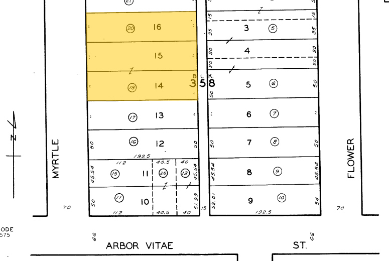 810-810.5 Myrtle Ave, Inglewood, CA for sale - Plat Map - Image 1 of 1