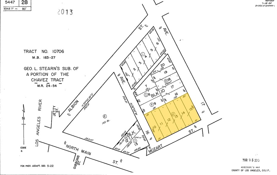 338-340A S Avenue 17, Los Angeles, CA for rent - Plat Map - Image 2 of 2