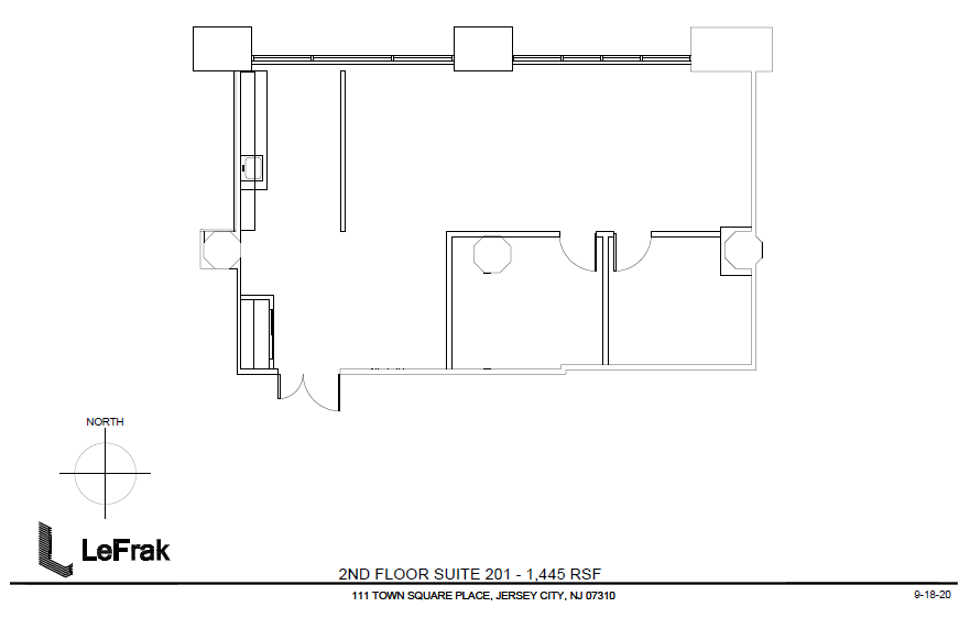 111 Town Square Pl, Jersey City, NJ to rent Floor Plan- Image 1 of 1