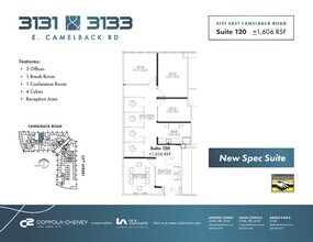 3131 E Camelback Rd, Phoenix, AZ for rent Floor Plan- Image 1 of 1