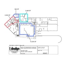 8024 Glenwood Ave, Raleigh, NC for sale Floor Plan- Image 1 of 5