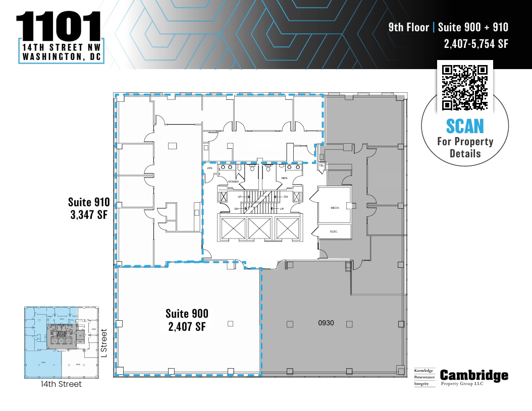 1101 14th St NW, Washington, DC to rent Floor Plan- Image 1 of 1
